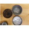 Image 7 : Qty 3 Carved Metal Round Trinket Boxes w/ Lids, Misc Sizes