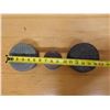 Image 9 : Qty 3 Carved Metal Round Trinket Boxes w/ Lids, Misc Sizes
