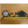 Image 16 : Metal Fish Incense Burner & Round Stained Glass Jar w/ Small Shell & Crab Figurines, Misc Sizes