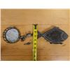 Image 19 : Metal Fish Incense Burner & Round Stained Glass Jar w/ Small Shell & Crab Figurines, Misc Sizes