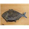 Image 5 : Metal Fish Incense Burner & Round Stained Glass Jar w/ Small Shell & Crab Figurines, Misc Sizes