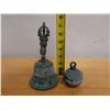 Image 10 : Qty 2 Carved Ceremonial Bells, Misc Sizes