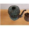 Image 3 : Vintage Metal Oil Lamp & 3-Arm Candelabra, Misc Sizes