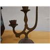 Image 5 : Vintage Metal Oil Lamp & 3-Arm Candelabra, Misc Sizes