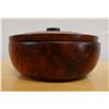 Image 1 : Wooden Turned Bowl w/ Lid, 6" Dia, 3.5"H