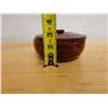 Image 9 : Wooden Turned Bowl w/ Lid, 6" Dia, 3.5"H