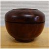 Image 1 : Wooden Turned Bowl w/ Lid, 4" Dia, 3.5"H