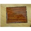 Image 4 : Square Wooden Trinket Box w/ Lid 5" x 4" x 1" H