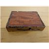 Image 7 : Square Wooden Trinket Box w/ Lid 5" x 4" x 1" H