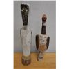 Image 1 : Qty 2 Carved Wooden Bird Sculptures, Misc Sizes