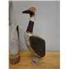 Image 2 : Qty 2 Carved Wooden Bird Sculptures, Misc Sizes