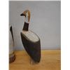 Image 3 : Qty 2 Carved Wooden Bird Sculptures, Misc Sizes