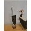 Image 5 : Qty 2 Carved Wooden Bird Sculptures, Misc Sizes