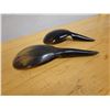 Image 4 : Qty 2 Carved Serving Spoons, Misc Sizes