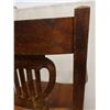 Image 13 : Koa Wood Rocking Armchair w/ Slatted Back 24" x 19" x 34"H