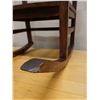 Image 15 : Koa Wood Rocking Armchair w/ Slatted Back 24" x 19" x 34"H