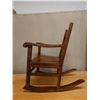 Image 16 : Koa Wood Rocking Armchair w/ Slatted Back 24" x 19" x 34"H