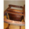 Image 29 : Koa Wood Rocking Armchair w/ Slatted Back 24" x 19" x 34"H