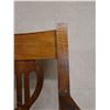 Image 5 : Koa Wood Rocking Armchair w/ Slatted Back 24" x 19" x 34"H