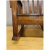 Image 13 : Koa Wood Rocking Armchair w/ Slatted Back 28" x 18" x 36"H