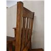 Image 21 : Koa Wood Rocking Armchair w/ Slatted Back 28" x 18" x 36"H
