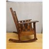 Image 28 : Koa Wood Rocking Armchair w/ Slatted Back 28" x 18" x 36"H
