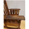 Image 32 : Koa Wood Rocking Armchair w/ Slatted Back 28" x 18" x 36"H