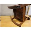 Image 34 : Koa Wood Rocking Armchair w/ Slatted Back 28" x 18" x 36"H