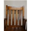 Image 3 : Koa Wood Rocking Armchair w/ Slatted Back 28" x 18" x 36"H
