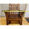 Image 42 : Koa Wood Rocking Armchair w/ Slatted Back 28" x 18" x 36"H