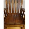 Image 4 : Koa Wood Rocking Armchair w/ Slatted Back 28" x 18" x 36"H