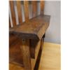 Image 6 : Koa Wood Rocking Armchair w/ Slatted Back 28" x 18" x 36"H