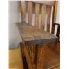 Image 7 : Koa Wood Rocking Armchair w/ Slatted Back 28" x 18" x 36"H