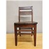 Image 2 : Koa Wood Stationary Chair w/ Slatted Back 16" x 15" x 32"H