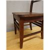 Image 4 : Koa Wood Stationary Chair w/ Slatted Back 16" x 15" x 32"H