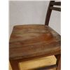 Image 5 : Koa Wood Stationary Chair w/ Slatted Back 16" x 15" x 32"H