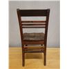 Image 6 : Koa Wood Stationary Chair w/ Slatted Back 16" x 15" x 32"H