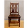 Image 1 : Koa Wood Stationary Chair w/ Slatted Back 17" x 16" x 36"H