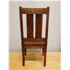 Image 5 : Koa Wood Stationary Chair w/ Slatted Back 17" x 16" x 36"H