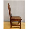 Image 7 : Koa Wood Stationary Chair w/ Slatted Back 17" x 16" x 36"H