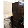 Image 10 : Wooden Armoire Cabinet w/ Metal Hardware & Inside Shelving 33" x 17" x 62"H