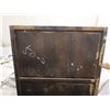 Image 13 : Wooden Armoire Cabinet w/ Metal Hardware & Inside Shelving 33" x 17" x 62"H