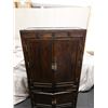 Image 2 : Wooden Armoire Cabinet w/ Metal Hardware & Inside Shelving 33" x 17" x 62"H