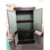 Image 4 : Wooden Armoire Cabinet w/ Metal Hardware & Inside Shelving 33" x 17" x 62"H