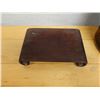 Image 4 : Vintage Asian 2-Tier Bento Basket & Wooden Scroll Stand, Misc Sizes