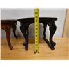 Image 15 : Qty 2 Wooden Plant Stands w/ Cabriole Legs Approx. 16" Dia, 10-11"H