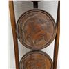 Image 4 : Carved Wooden 3 Tier Folding Stand 9" Dia, 32"H