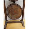 Image 5 : Carved Wooden 3 Tier Folding Stand 9" Dia, 32"H