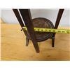 Image 8 : Carved Wooden 3 Tier Folding Stand 9" Dia, 32"H