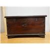 Image 12 : Carved Wooden Hinged Chest w/ Mother of Pearl Inlay, 27" x 13" x 15"H